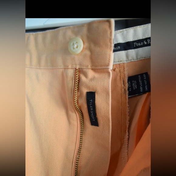 Polo by Ralph Lauren Men's Shorts Flat Front Pockets Size 40 Orange - Picture 6 of 6
